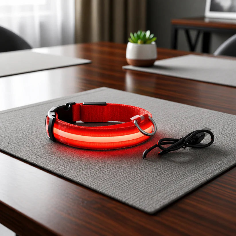LED Dog Collar - Glow in the Dark