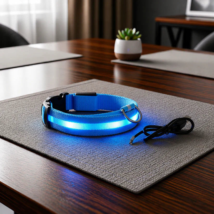 LED Dog Collar - Glow in the Dark