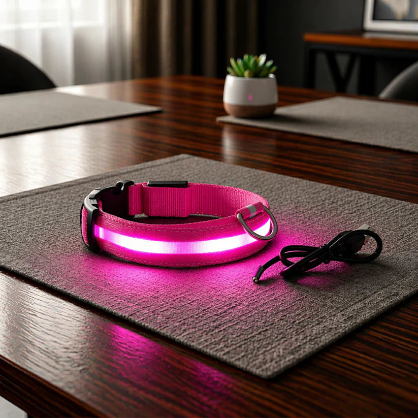 LED Dog Collar - Glow in the Dark