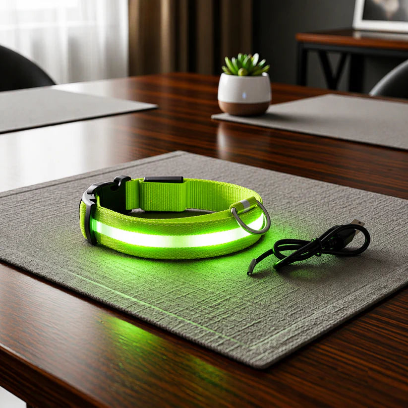 LED Dog Collar - Glow in the Dark